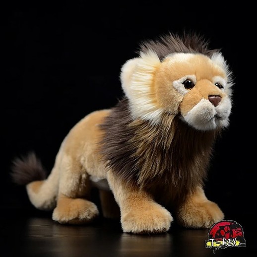 comprar pelúcia de animal exótico leão 28cm