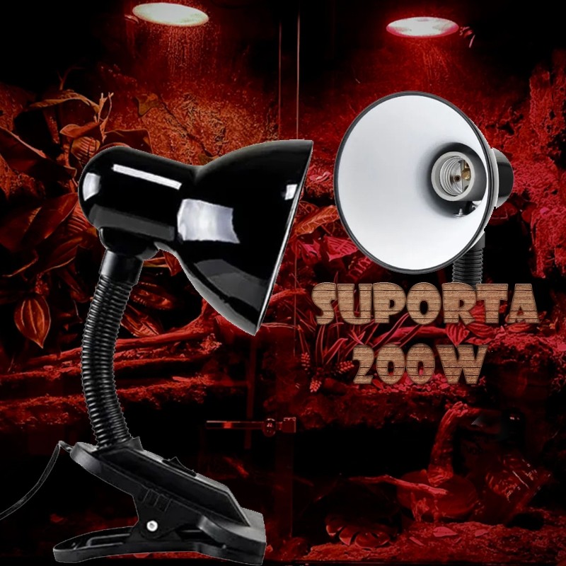 Luminária para Lâmpadas de Répteis